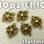 10 connettore fiore charms bronzo