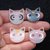 Stampo Multiplo Gattino Luna Kawaii 4 cavità 