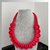 Collana in corda colore rosso