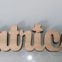 scritta legno appoggio handmade laser cut decorazione negozio casa arredamento