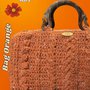 Borsa in lana Orange 